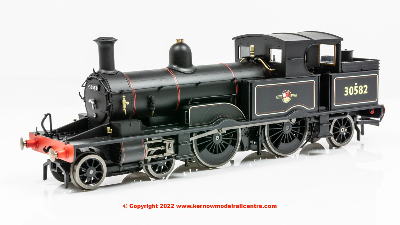 OR76AR004 Oxford Rail Adams Radial Steam Locomotive number 30582 in BR Black livery with late crest